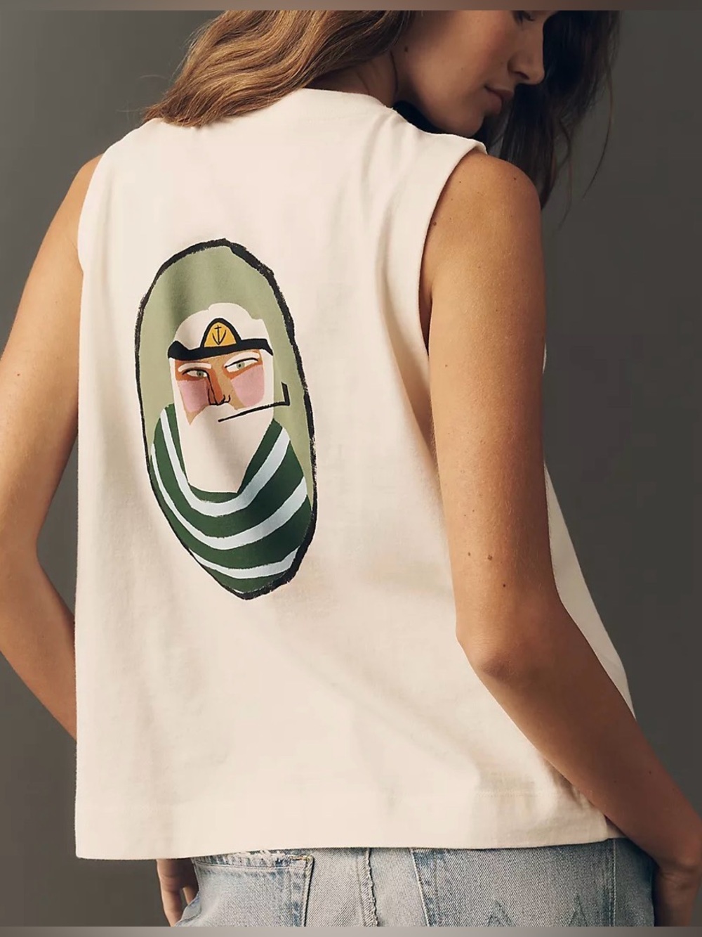 Anthropologie Kate Mancini x Maeve The Lobsterman Tank 🦞